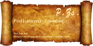 Podlyeszni Zsombor névjegykártya